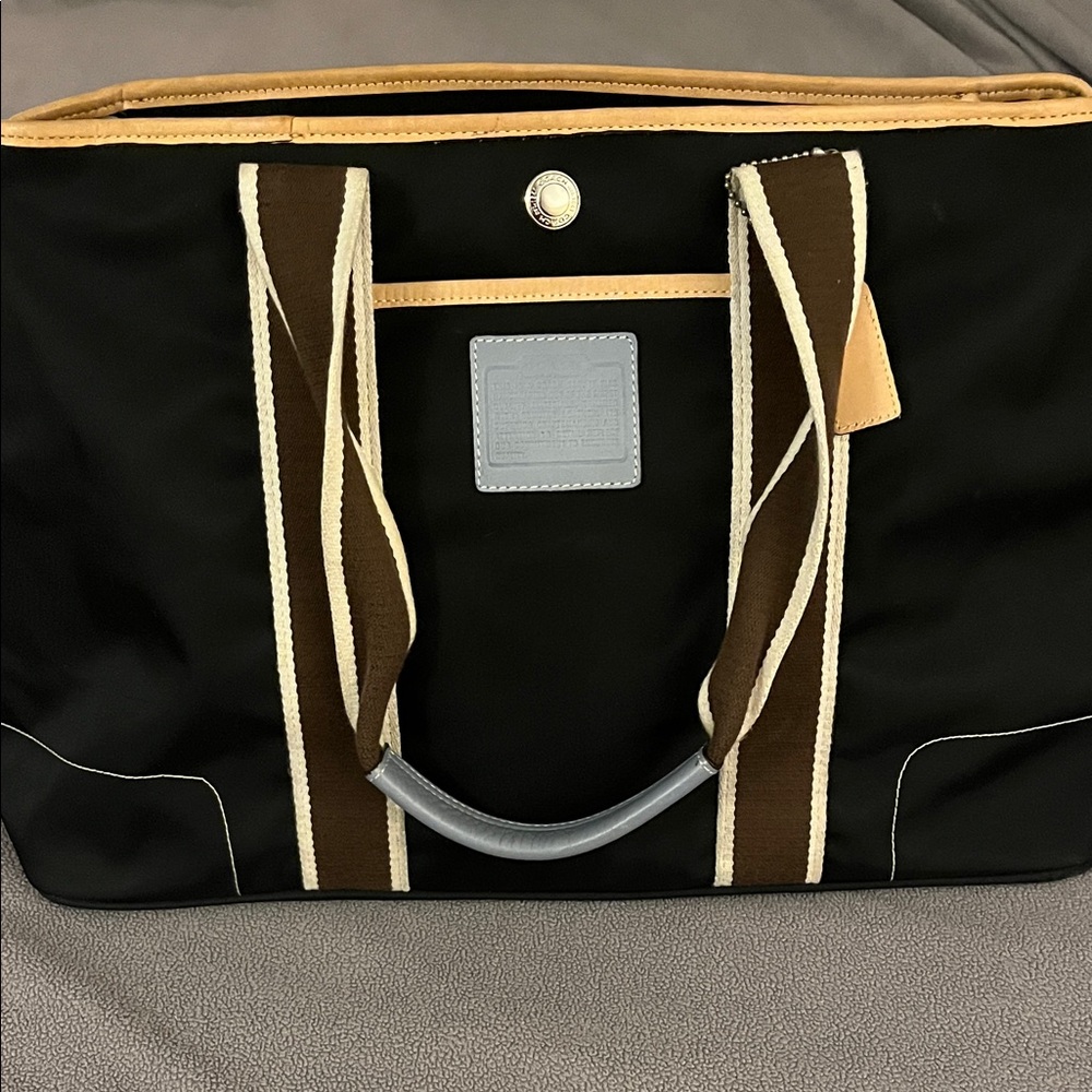 Coach Hampton black and brown tote L3K-6263